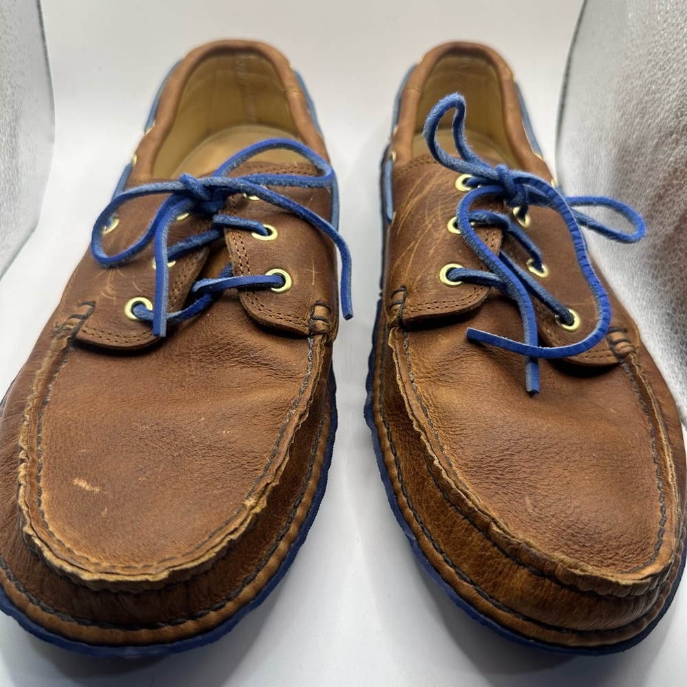 Men’s Quoddy Brown Leather Moccasins Size 10.5 EUC